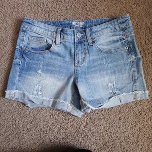 Mossimo Supply Co Juniors Denim Midi Shorts